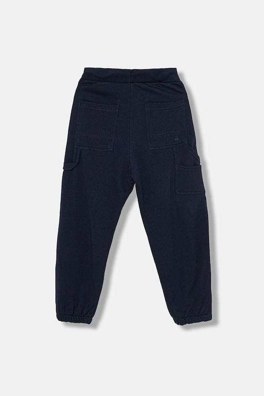 United Colors of Benetton spodnie dresowe bawełniane dziecięce 3J68CF06L.G.seasonal granatowy AW25