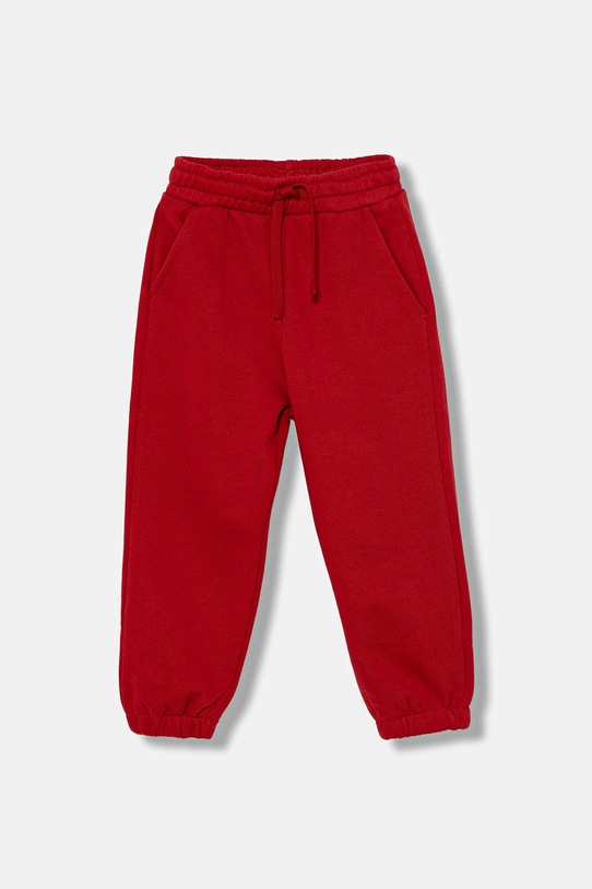 Дитячі бавовняні штани United Colors of Benetton візерунок червоний 3J68GF04Z.P.seasonal