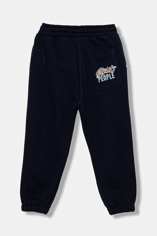 Дитячі бавовняні штани United Colors of Benetton 3J68GF04Z.P.seasonal темно-синій AW25