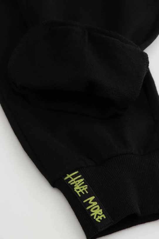 Дитячі бавовняні штани Coccodrillo чорний ZC5120102SBJ