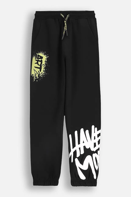 Детские спортивные штаны Coccodrillo ZC5120202SBJ чёрный AW25