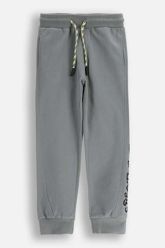 Дитячі бавовняні штани Coccodrillo бавовна сірий ZC5120102SBK