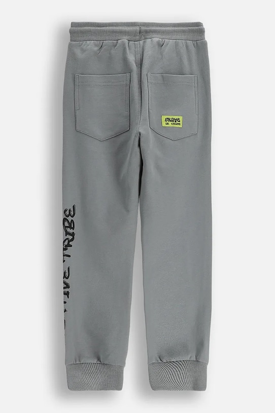 Дитячі бавовняні штани Coccodrillo ZC5120102SBK сірий AW25