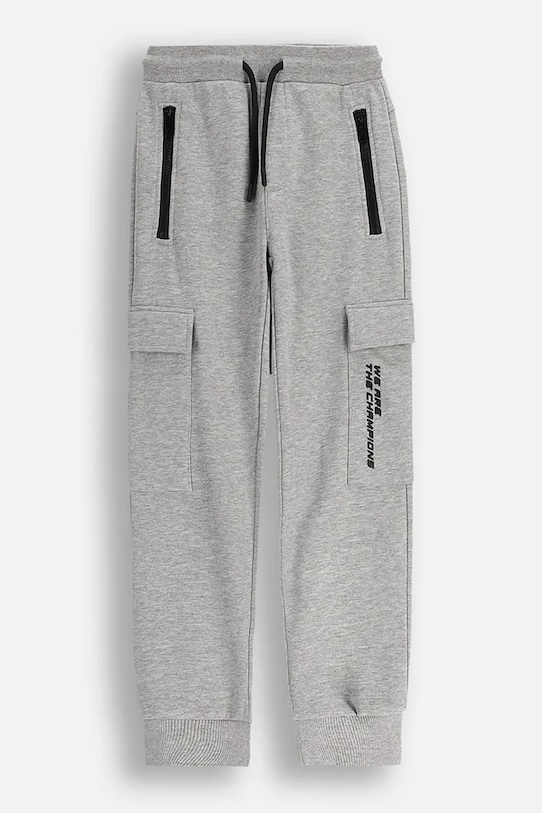 Coccodrillo pantaloni de bumbac pentru copii bumbac gri ZC5120101CBJ