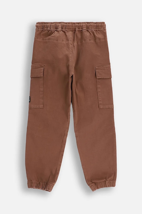 Coccodrillo spodnie dziecięce ZC5119101XBK brązowy AW25