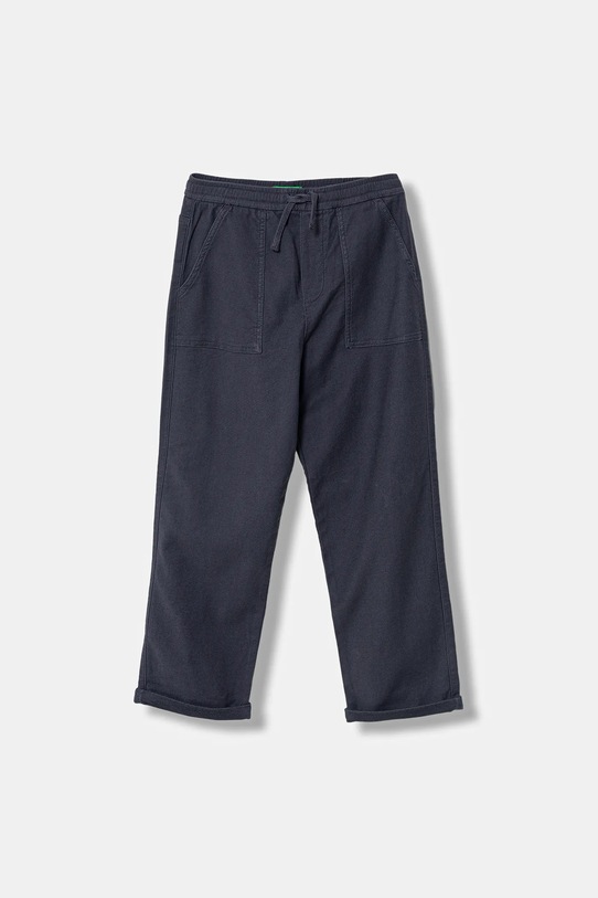 United Colors of Benetton spodnie dziecięce z elastanem granatowy 47K0CF03T.G.Season.9BYA