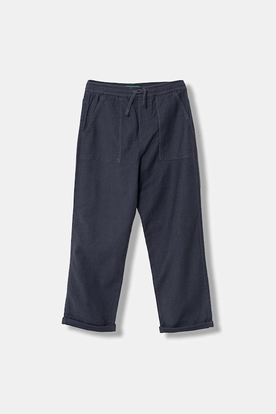 United Colors of Benetton spodnie dziecięce z elastanem granatowy 47K0CF03T.G.Season.9BYA