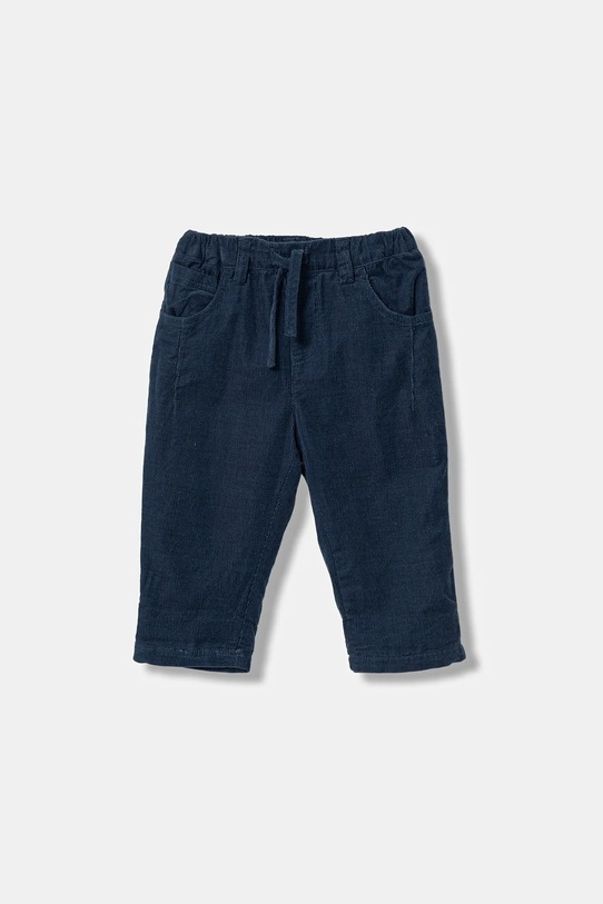 United Colors of Benetton spodnie sztruksowe niemowlęce bawełna granatowy 4O5GAF01B.W.reproposed