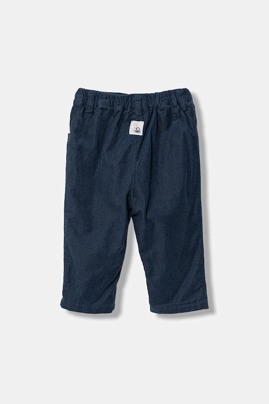United Colors of Benetton pantaloni de catifea reiată pentru bebeluși 4O5GAF01B.W.reproposed bleumarin AW25