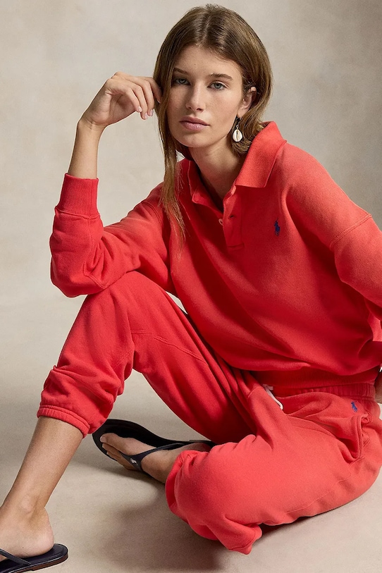 Polo Ralph Lauren spodnie dresowe damskie z bawełną 211971694