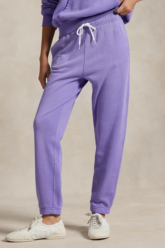 Polo Ralph Lauren pantaloni tuta 211971694 violetto AW25