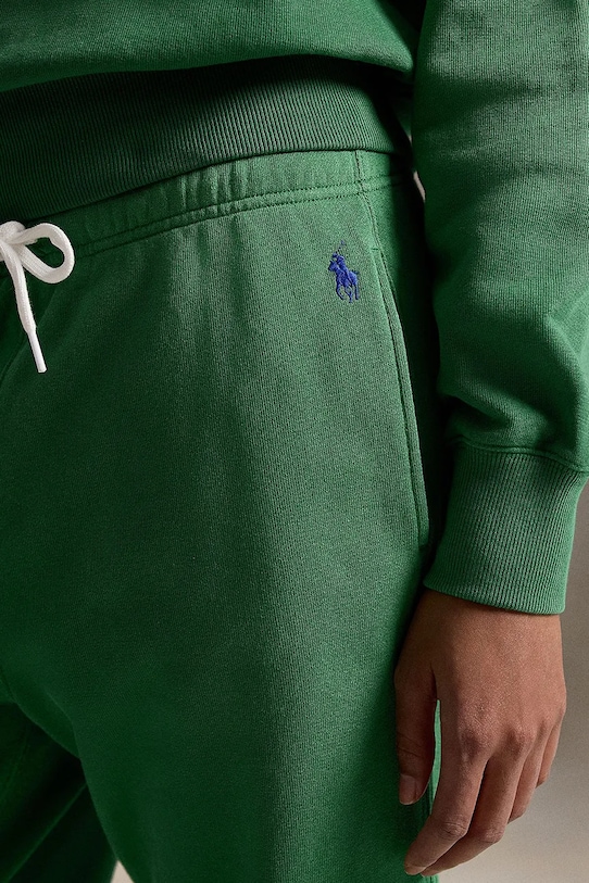 Polo Ralph Lauren spodnie dresowe damskie z bawełną zielony 211971694