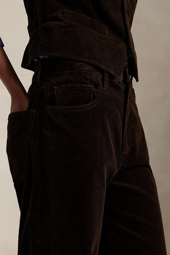 Вельветовые брюки Polo Ralph Lauren коричневый 211A87463