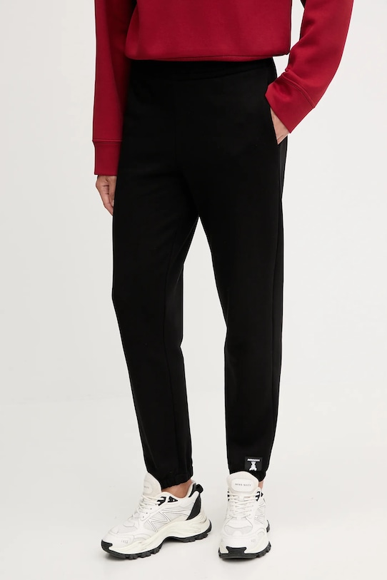 Patrizia Pepe pantaloni de trening din bumbac bumbac negru 8P0765.J079
