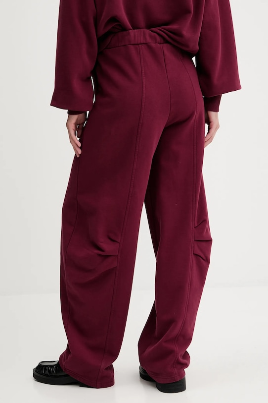 Odzież Rotate spodnie dresowe bawełniane 1143882734 bordowy