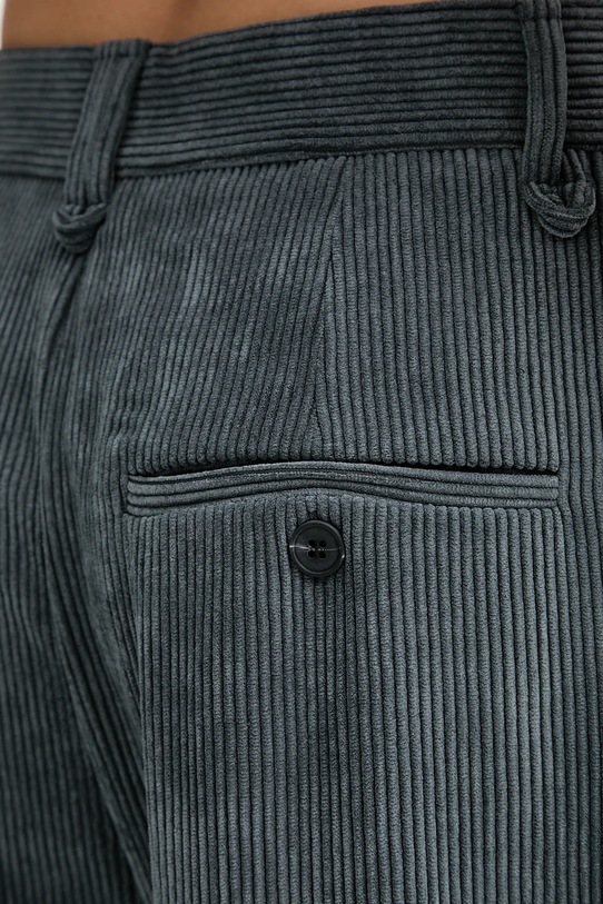 MUNTHE spodnie sztruksowe LELOUIS szary 253143025310