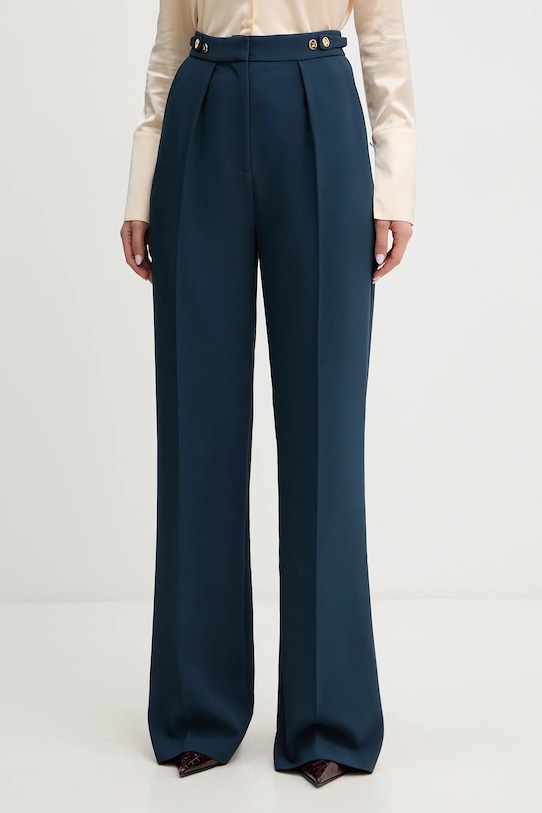 Elisabetta Franchi spodnie z elastanem turkusowy PA09956E2