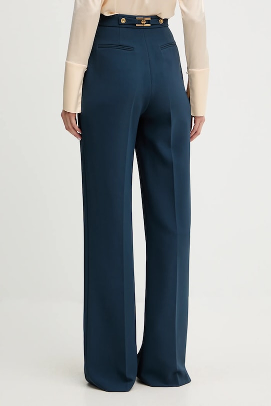 Odzież Elisabetta Franchi spodnie PA09956E2 turkusowy