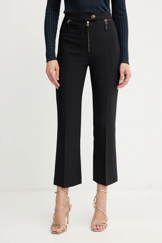 Kalhoty Elisabetta Franchi high černá PA10856E2