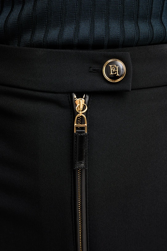 Kalhoty Elisabetta Franchi černá PA10856E2