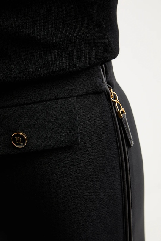 Kalhoty Elisabetta Franchi černá PA12056E2