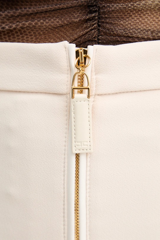 Kalhoty Elisabetta Franchi béžová PA12256E2
