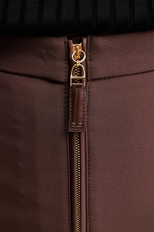 Elisabetta Franchi spodnie brązowy PA12256E2