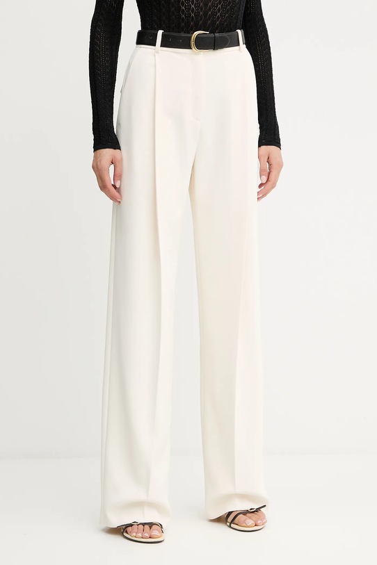 Elisabetta Franchi pantaloni alta beige PA12556E2