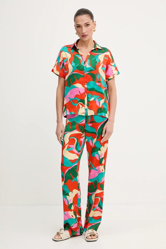 Morgan pantaloni PROU.F portocaliu SS25