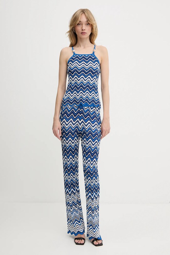 Morgan pantaloni PALMY albastru SS25