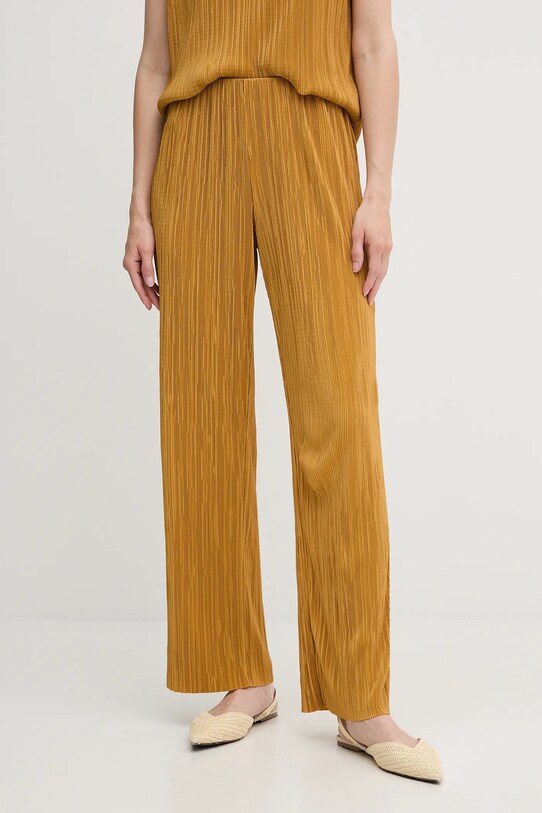 Calvin Klein pantaloni drept galben LV044A200G