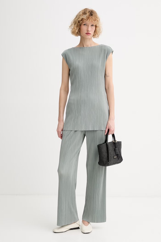 Calvin Klein nohavice loungwear dámske LV044A200G zelená SS26