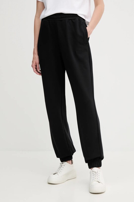 Calvin Klein pantaloni de trening din bumbac bumbac negru LV044C904G