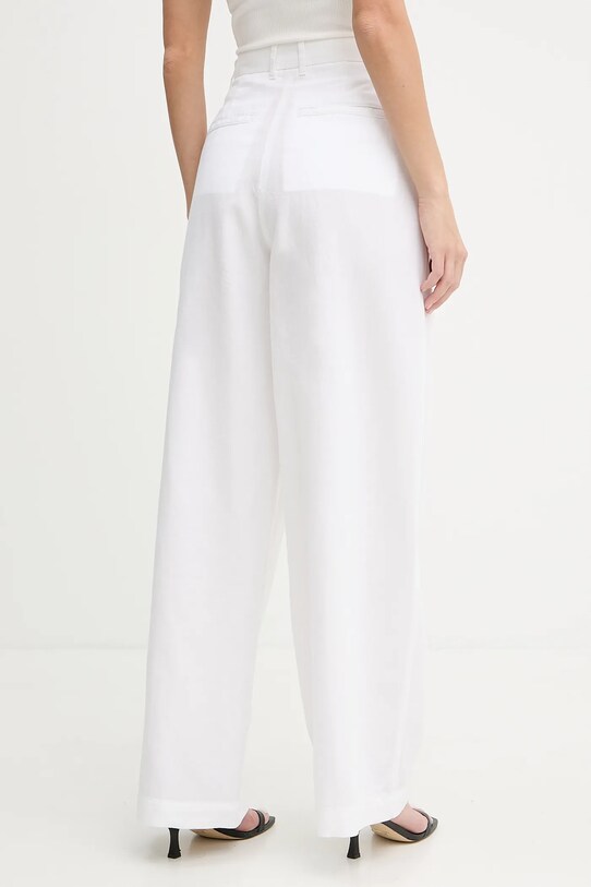 Odzież Tommy Hilfiger spodnie WW0WW45780 biały