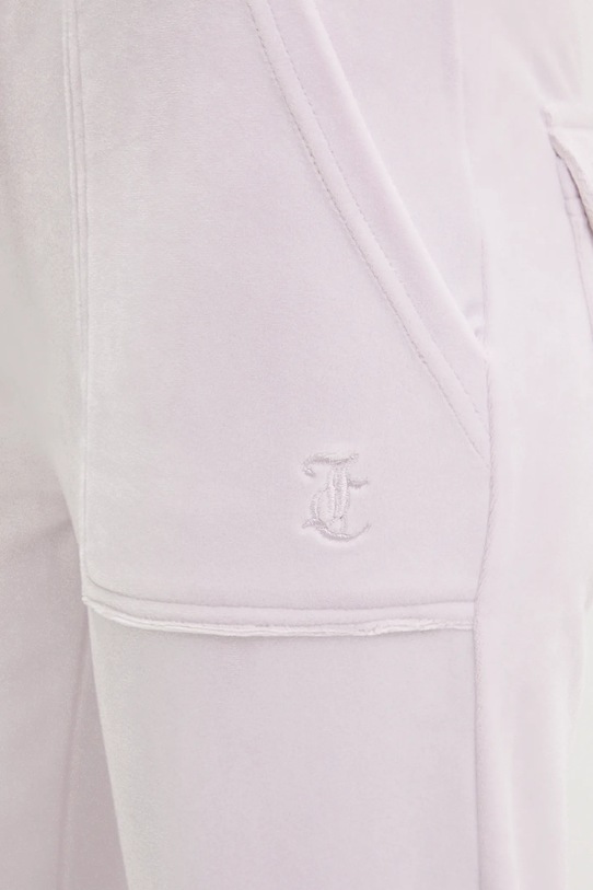 Juicy Couture spodnie dresowe DEL RAY POCKETED PANT fioletowy JCAP180