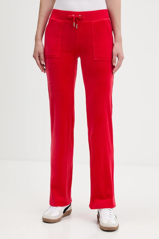 Juicy Couture pantaloni de trening DEL RAY POCKETED PANT tricotaj rosu JCAP180