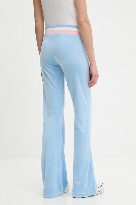 Îmbrăcăminte Juicy Couture pantaloni de trening din velur CHRISTINE STRIPE LOW RISE JCWBJ225352 albastru