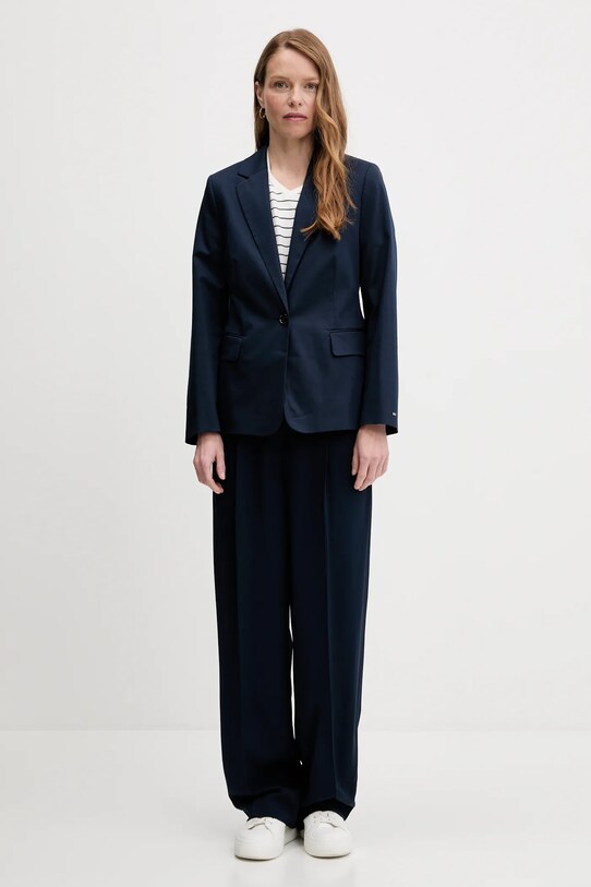 Tommy Hilfiger pantaloni WW0WW46749 bleumarin AW25