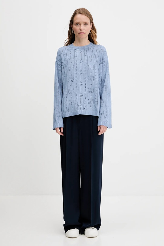 Tommy Hilfiger pantaloni WW0WW47171 bleumarin AW25