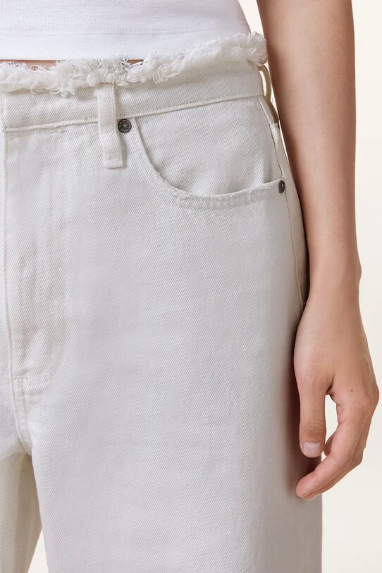 Îmbrăcăminte AllSaints pantaloni din bumbac BLAKE W091EC alb