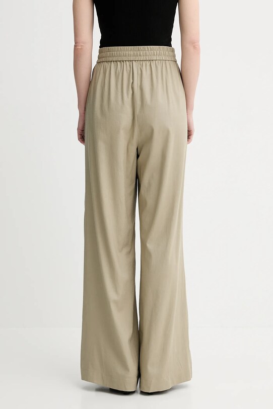 Îmbrăcăminte Gestuz pantaloni din amestec de in 10910517 verde