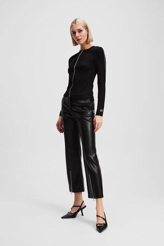 Karl Lagerfeld spodnie czarny A3W10091