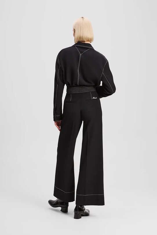 Karl Lagerfeld spodnie A3W10096 czarny AW25