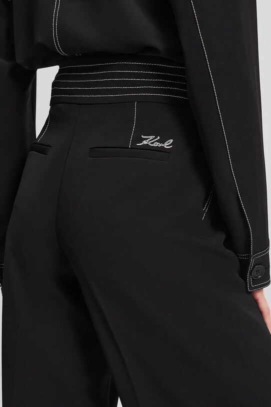 Odzież Karl Lagerfeld spodnie A3W10096 czarny