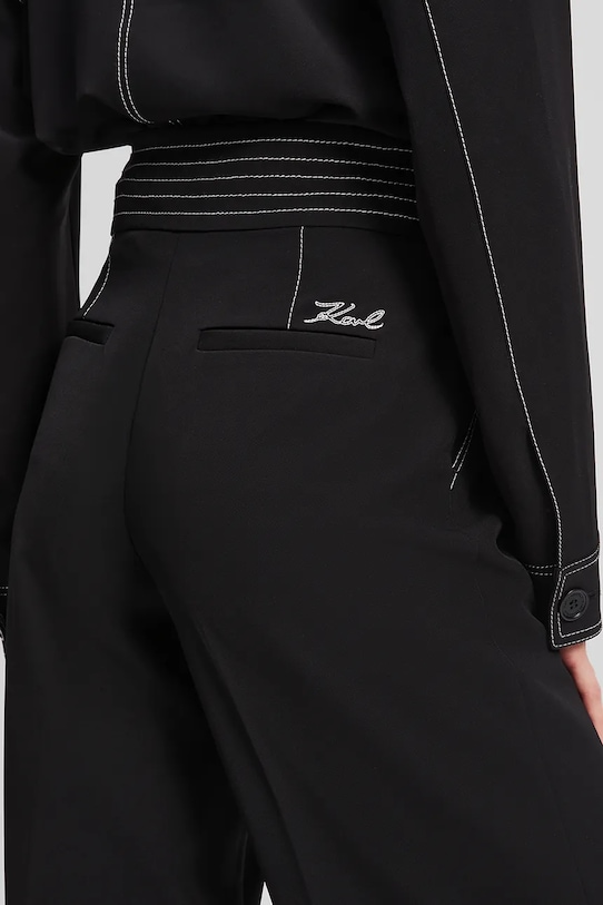 Oblečení Kalhoty Karl Lagerfeld A3W10096 černá