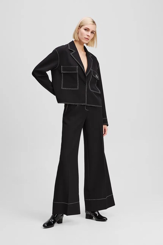 Karl Lagerfeld spodnie czarny A3W10096