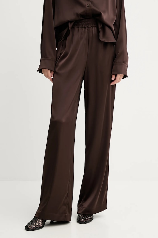 Gestuz pantaloni drept maro 10910262