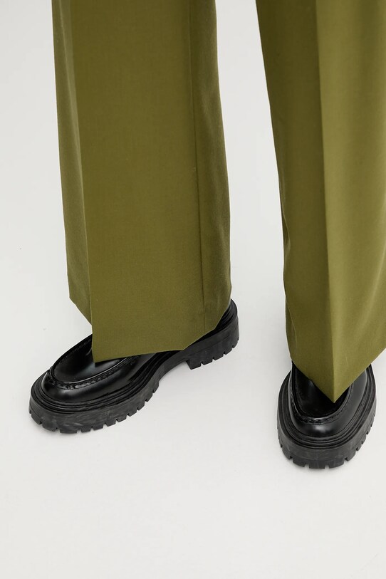 PS Paul Smith pantaloni de lână verde W2R.206T.T31053