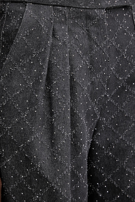 Simona Corsellini spodnie bawełniane szary A25CPPA01001