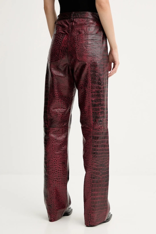 Abbigliamento Gestuz pantaloni in pelle 10910742 rosso